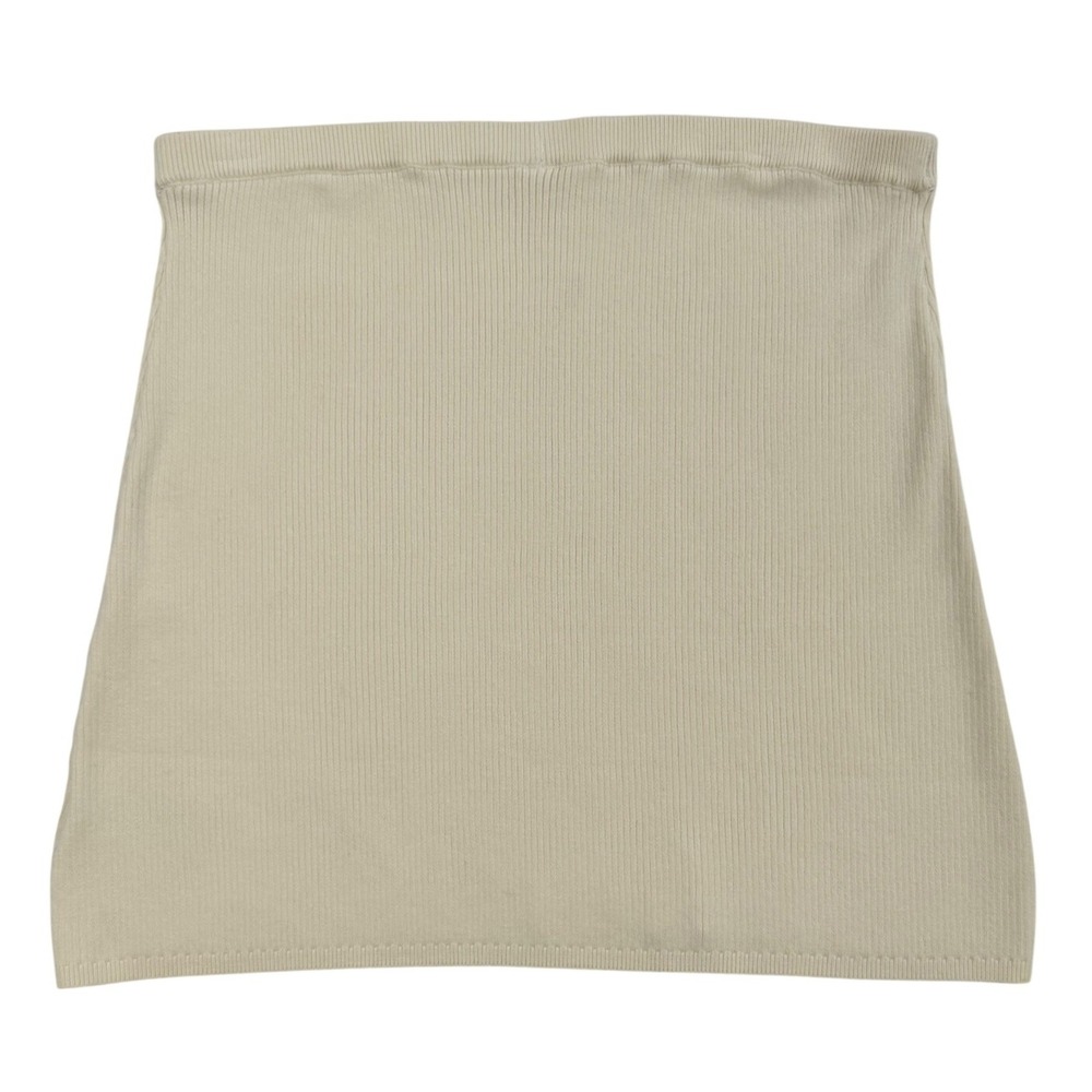Free People Laurel Moonglow Ivory Ribbed Knit Skirt Womens Large W502 - Picture 7 of 9